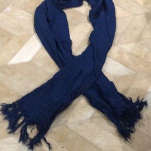 Blue soft scarf